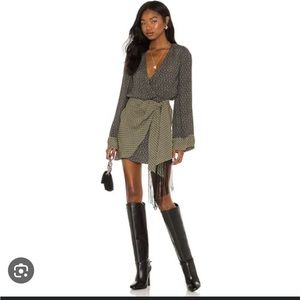 House of Harlow x REVOLVE Giovanna Mini Dress in Geo Multi